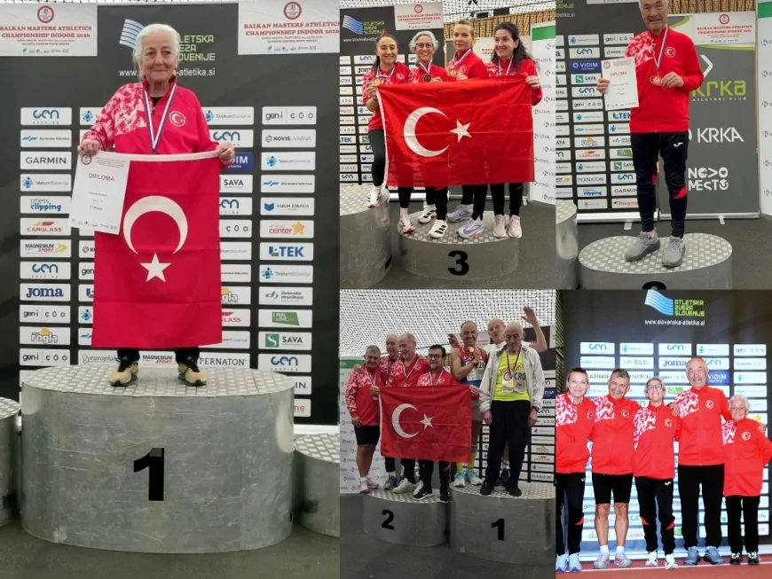 Slovenya’da Bodrum Rüzgarı Esti: Master Atletlerden 14 Madalya Ve 5 Balkan Rekoru