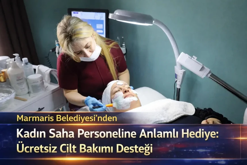 Marmaris Belediyesi’nden Kadın Saha Personeline Anlamlı Hediye: Ücretsiz Cilt Bakımı Desteği