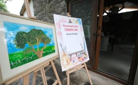 Bodrumlu Minik Sanatçı Kumsal Lina’dan İlk Sergi: Sanat Yolculuğu 7 Yaşında Zirveye Taşındı