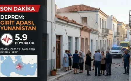 Girit Adası’nda 5.9 Büyüklüğünde Şiddetli Deprem! AFAD Verileri Açıkladı