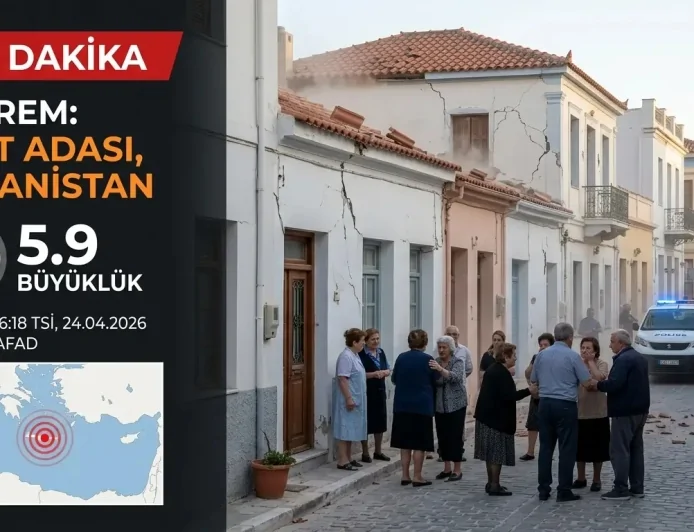 Girit Adası’nda 5.9 Büyüklüğünde Şiddetli Deprem! AFAD Verileri Açıkladı