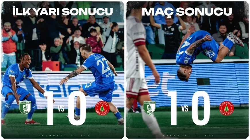 Sipay Bodrum FK Dolu Dizgin: Ümraniyespor Engelini Tek Golle Geçti
