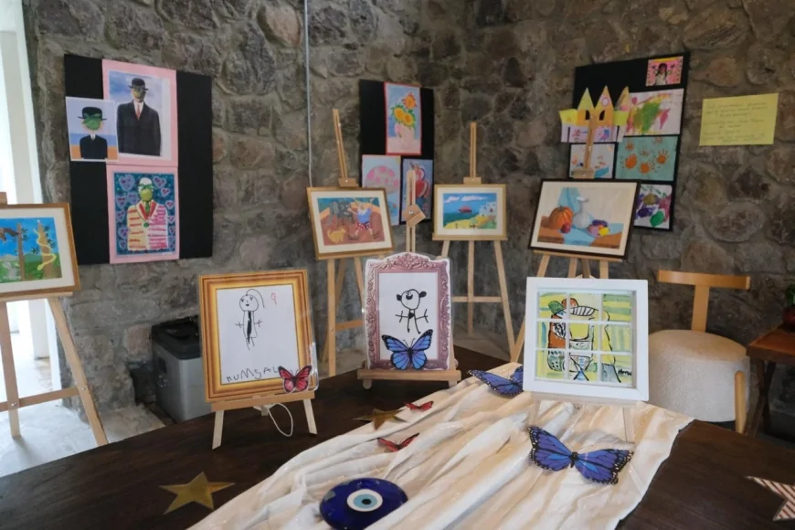 Bodrumlu Minik Sanatçı Kumsal Lina’dan İlk Sergi: Sanat Yolculuğu 7 Yaşında Zirveye Taşındı