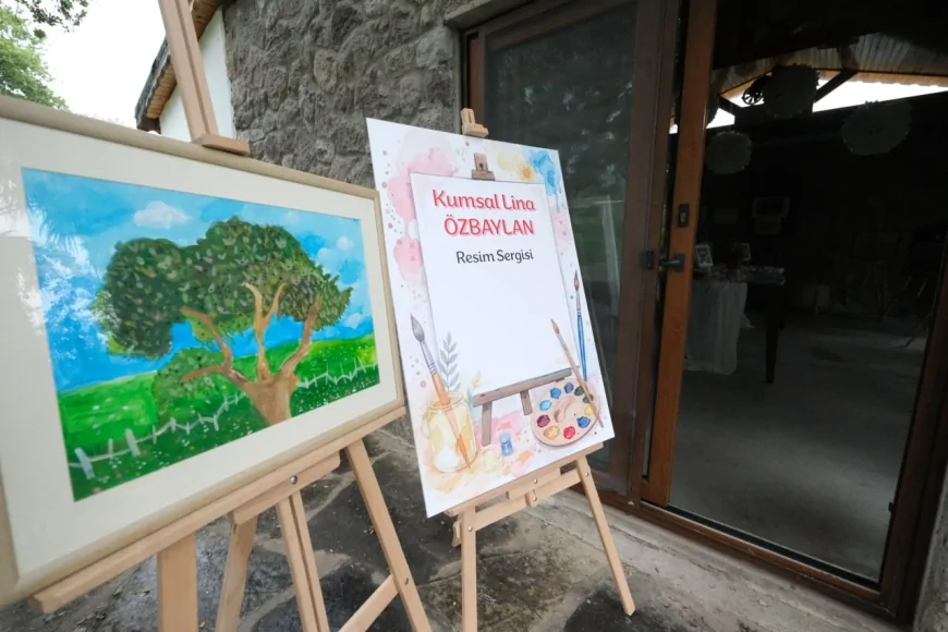Bodrumlu Minik Sanatçı Kumsal Lina’dan İlk Sergi: Sanat Yolculuğu 7 Yaşında Zirveye Taşındı