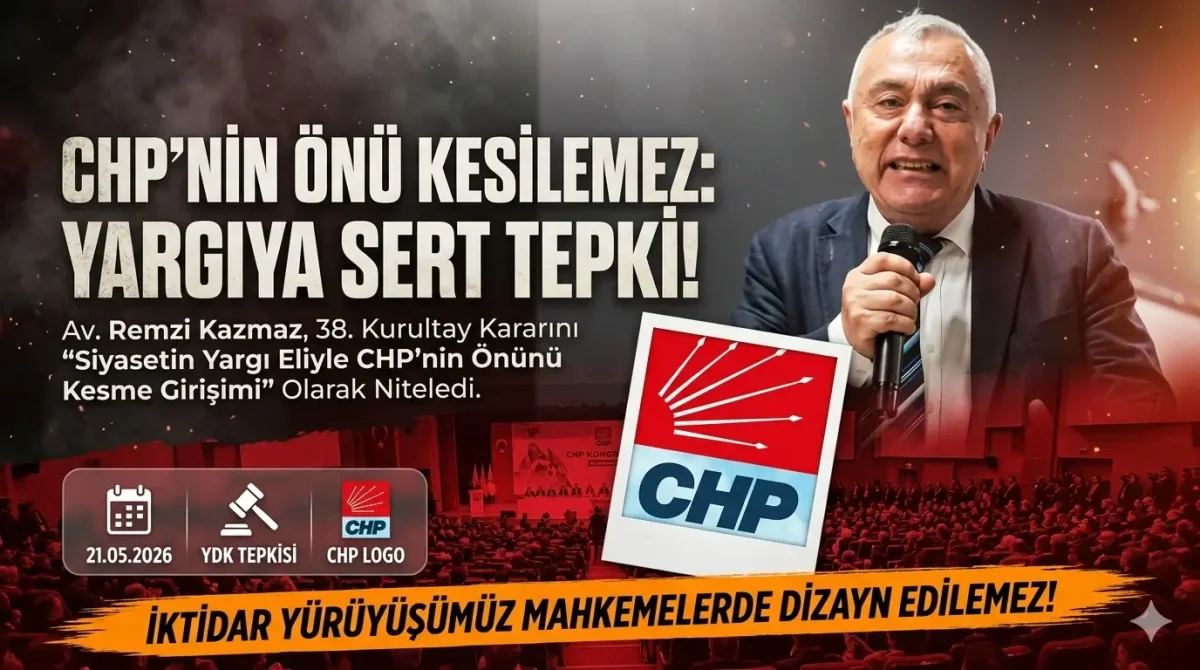 Av. Remzi Kazmaz’dan Sert Tepki Kurultay Kararı Siyasi Bir Müdahaledir
