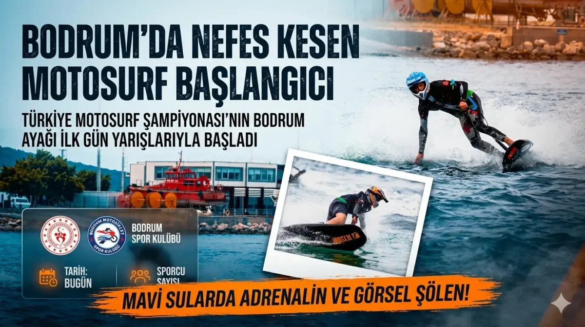 Bodrum’da Motosurf Rüzgarı Esti: Şampiyonada Heyecan Motosurf Yarışlarıyla Başladı