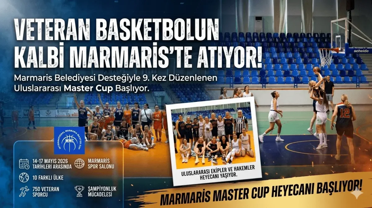 Marmaris’te Dev Organizasyon: 9. Uluslararası Master Cup Basketbol Turnuvası Başlıyor