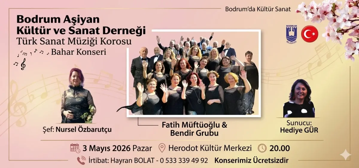 Bodrum Aşiyan Kültür ve Sanat Derneği’nden Bahara Merhaba Konseri