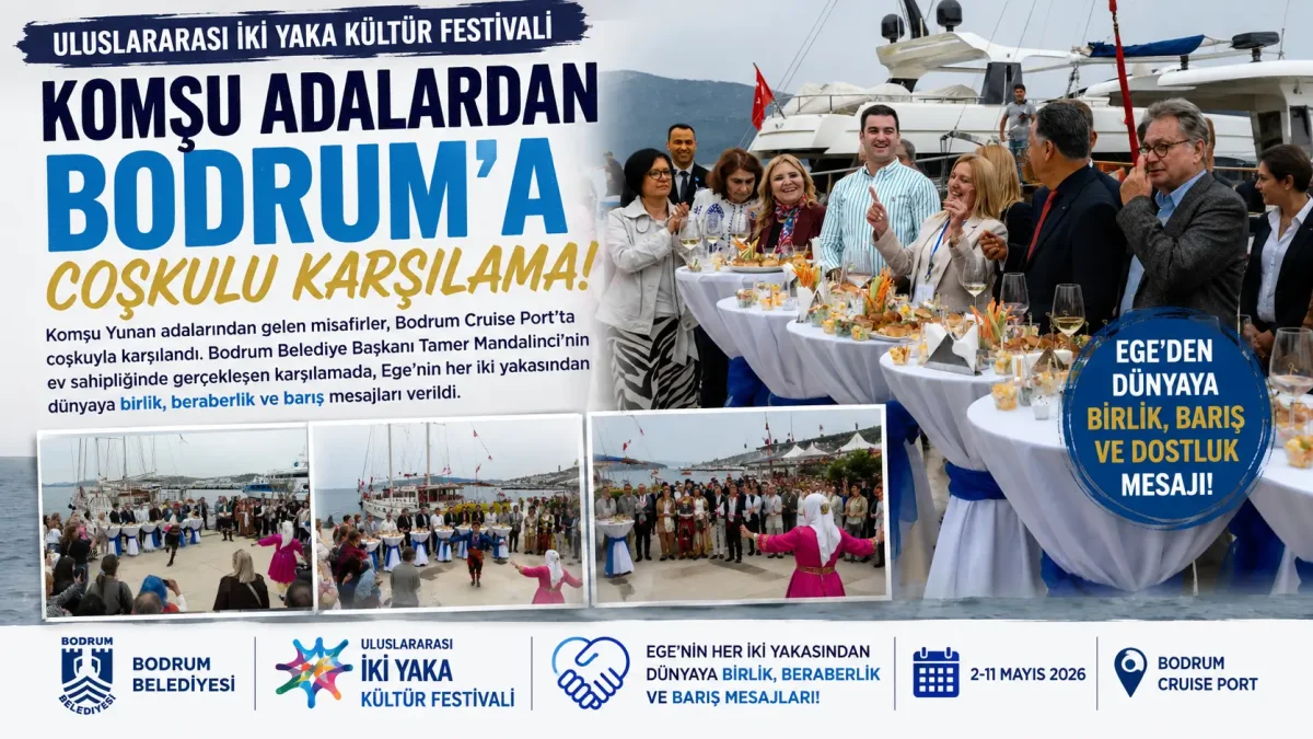 Bodrum’da Dostluk Rüzgarları: İki Yaka Kültür Festivali Coşkuyla Başladı