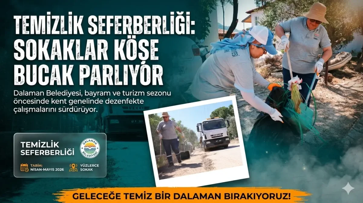 Marmaris’te Turizm Sezonu Ve Bayram Öncesi Köşe Bucak Temizlik Seferberliği