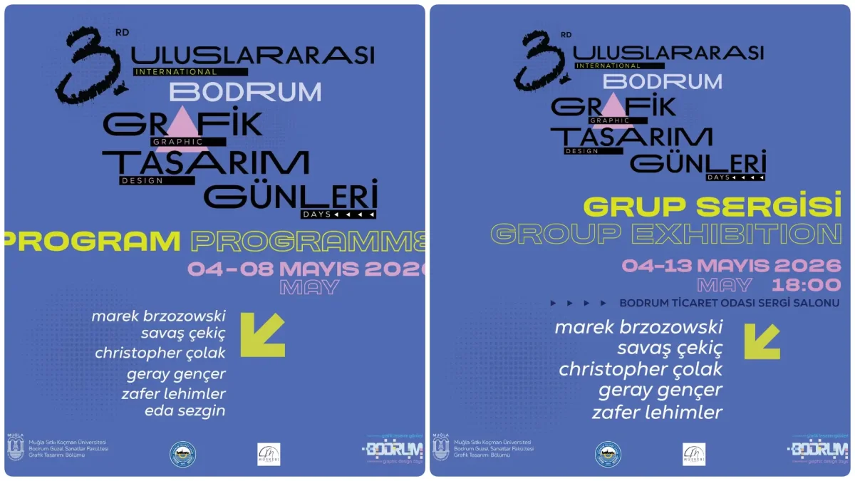 3. Uluslararası Bodrum Grafik Tasarım Günleri Başlıyor: Dünyaca Ünlü İsimler Bodrum’da Buluşuyor