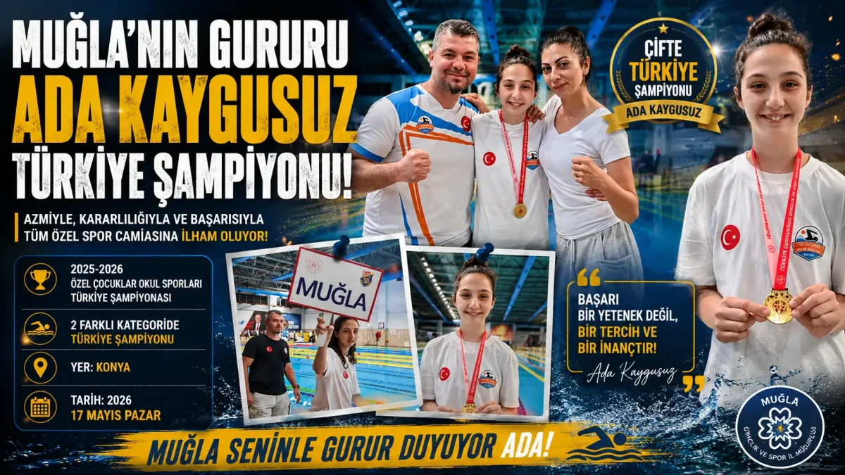 Muğla’nın Gururu Ada Kaygusuz Türkiye Şampiyonu Oldu: Dünyadaki 47 Kişiden Biri!