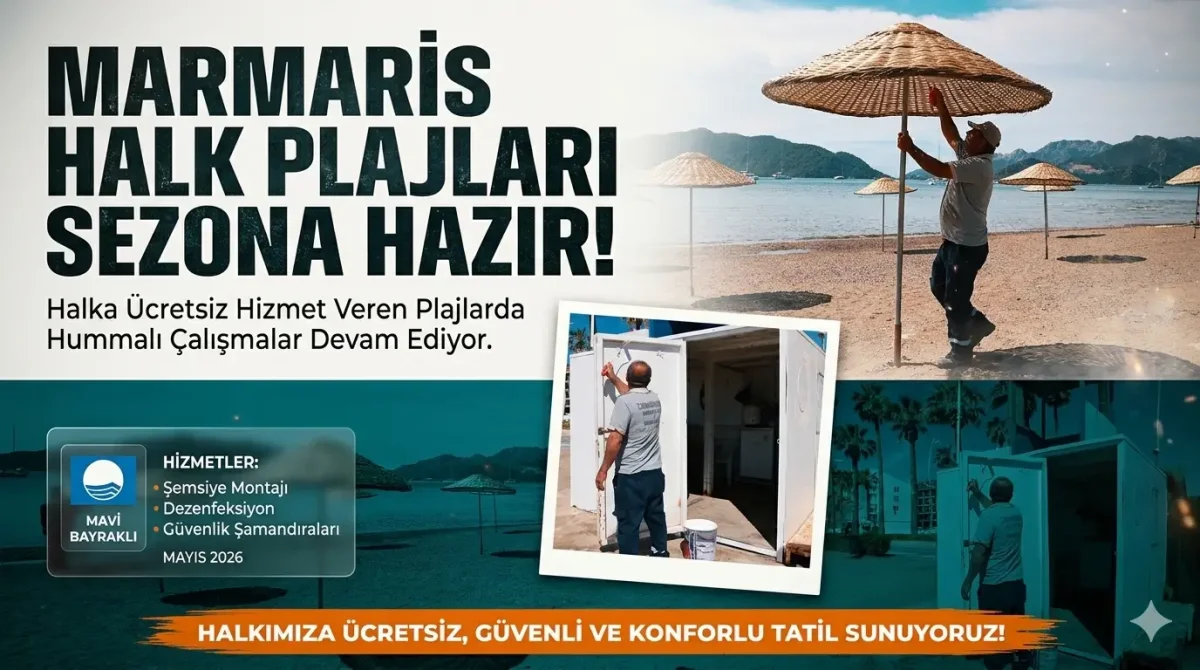 Marmaris’te Ücretsiz Halk Plajları Yeni Sezona Hazırlanıyor