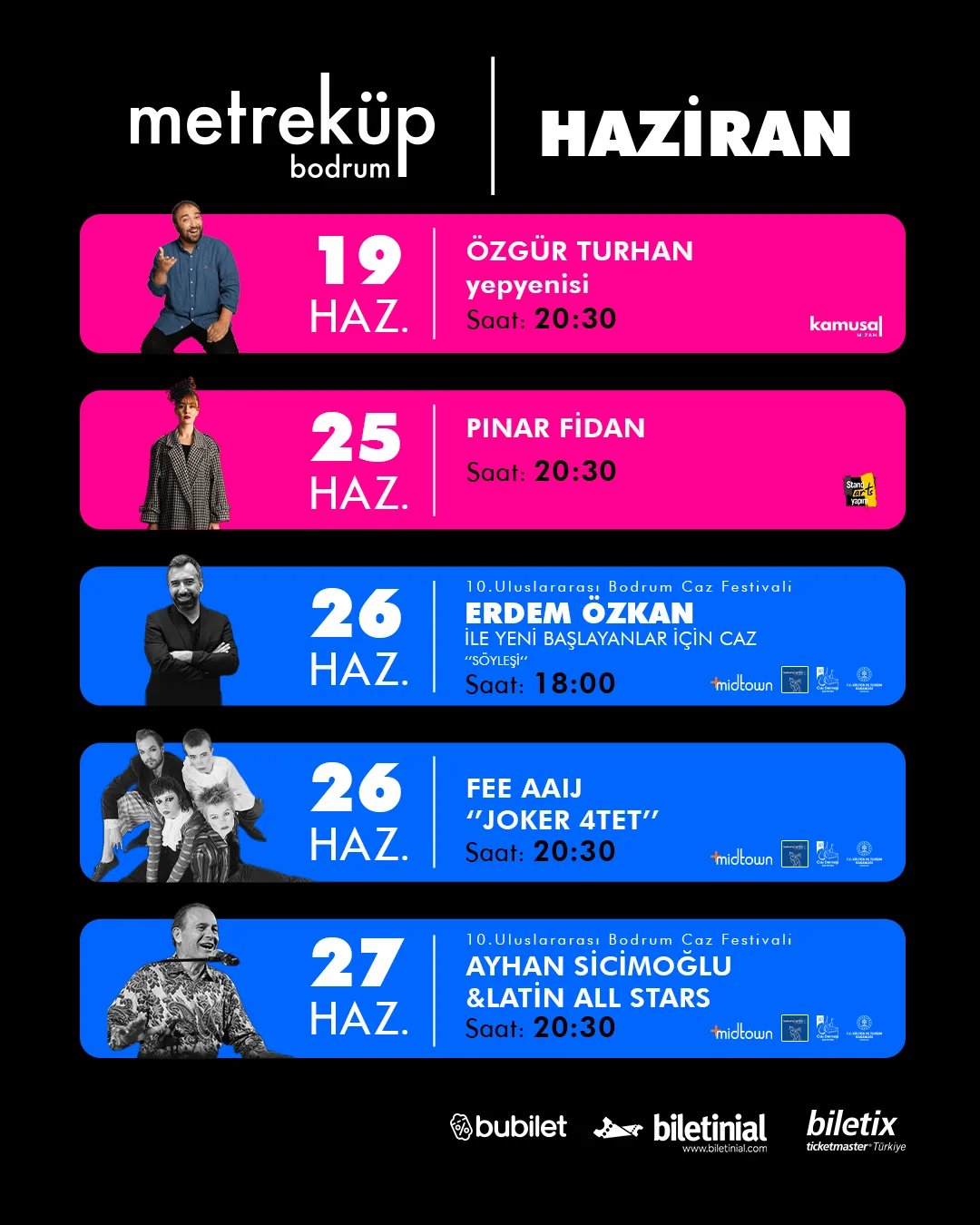 Bu Yaz Bodrum’da Işıklar Metreküp Bodrum Sahnesinde Yükselecek: Yazın Enerjisi Haziran’da Başlıyor!
