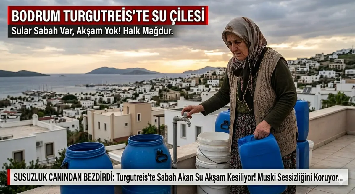 Bodrum Turgutreis'te Bitmeyen Su Çilesi: Muski Sessizliğini Koruyor