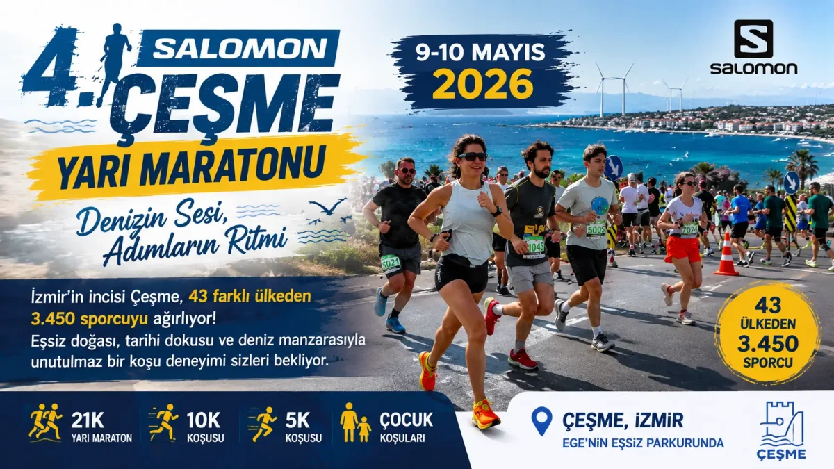 Ege'de Dev Organizasyon: 4. Salomon Çeşme Yarı Maratonu 43 Ülkeden Binlerce Sporcuyu Ağırlıyor