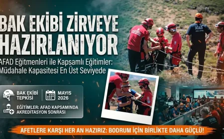 BAK Ekibinden Profesyonel Eğitim: Bodrum Afetlere Hazır