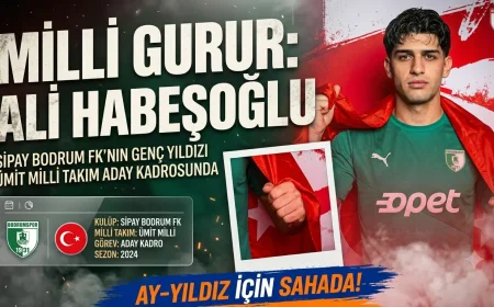 Sipay Bodrum FK’lı Ali Habeşoğlu Ümit Milli Takım Aday Kadrosuna Davet Edildi