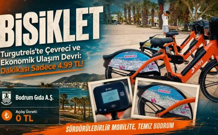 Bodrum’da Çevreci Ulaşım Dönemi: Turgutreis’te Elektrikli Bisikletler Hizmete Girdi