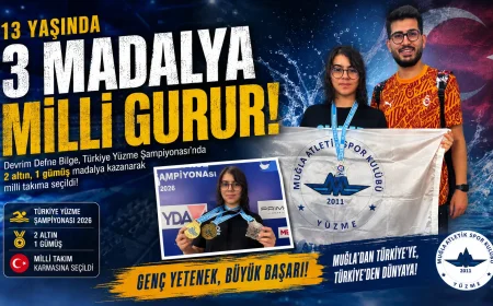 Muğlalı 13 Yaşındaki Yüzücü Devrim Defne Bilge Türkiye Şampiyonu Oldu