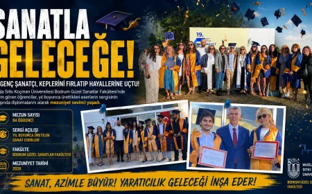 Bodrum’da Sanat Dolu Mezuniyet: Güzel Sanatlar Fakültesi’nin 84 Genci Kep Attı