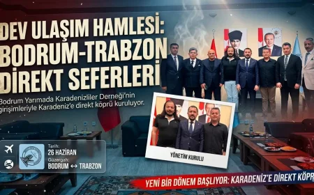 Bodrum'dan Karadeniz'e Kesintisiz Ulaşım: İlk Müjde Trabzon'a Direkt Uçuş