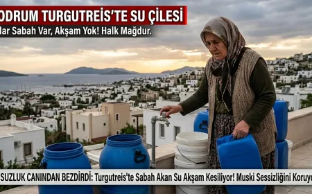 Bodrum Turgutreis'te Bitmeyen Su Çilesi: Muski Sessizliğini Koruyor