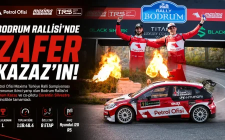 Bodrum Rallisi'nde Kerem Kazaz Fırtınası: Ege’nin Zirvesine Adını Yazdırdı