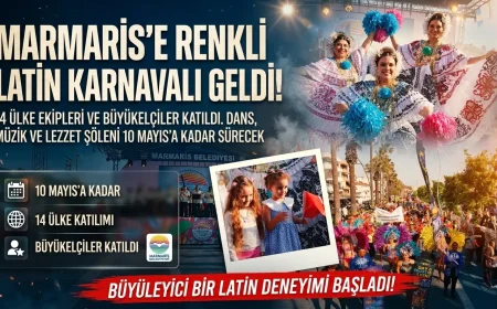 Marmaris’te Latin Rüzgarı Esiyor: Latin Fest Muhteşem Bir Karnavalla Başladı