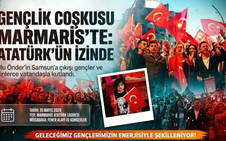 Marmaris’te 107. Yıl Coşkusu: Gençlerin Enerjisi Spor Ve Sanatla Buluştu