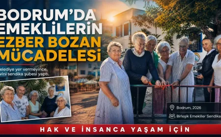 Bodrumlu Emeklilerden Ezber Bozan Çözüm: Yer Bulamayan Sendika Başkanı Evini Ofis Yaptı