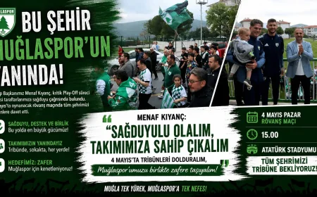 Muğlaspor Başkanı Menaf Kıyanç’tan Birlik Çağrısı: Play-Off Yolunda Dev Rövanşa Davet