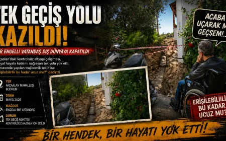 Bodrum’da Skandal Görüntü: Kontrolsüz Çalışma Engelli Vatandaşı Evine Mahkum Etti