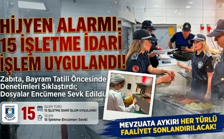 Bodrum’da Bayram Öncesi Dev Zabıta Denetimi: 15 İşletmeye Cezai İşlem