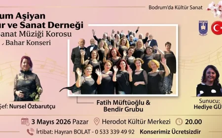 Bodrum Aşiyan Kültür ve Sanat Derneği’nden Bahara Merhaba Konseri