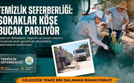 Marmaris’te Turizm Sezonu Ve Bayram Öncesi Köşe Bucak Temizlik Seferberliği