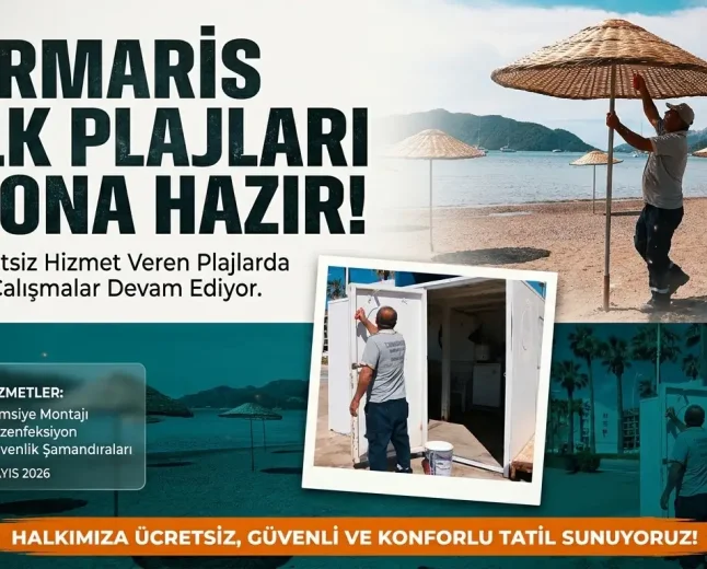 Marmaris’te Ücretsiz Halk Plajları Yeni Sezona Hazırlanıyor