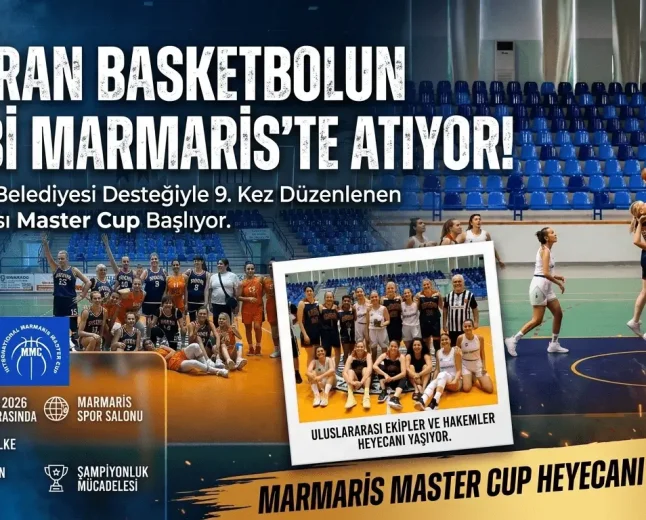 Marmaris’te Dev Organizasyon: 9. Uluslararası Master Cup Basketbol Turnuvası Başlıyor