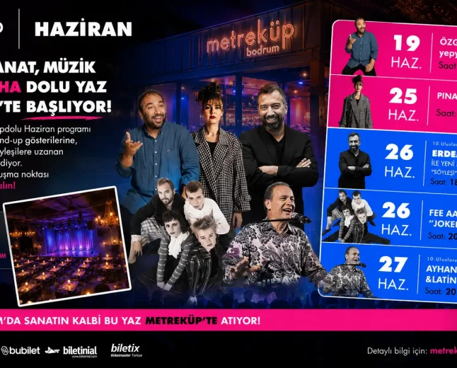 Bu Yaz Bodrum’da Işıklar Metreküp Bodrum Sahnesinde Yükselecek: Yazın Enerjisi Haziran’da Başlıyor!