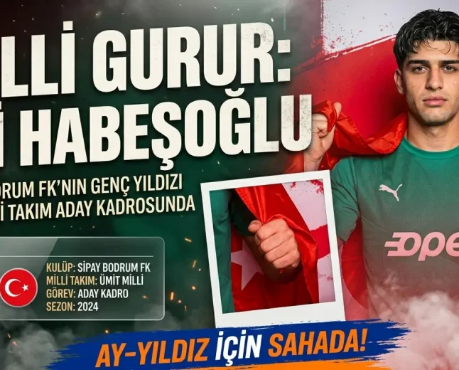 Sipay Bodrum FK’lı Ali Habeşoğlu Ümit Milli Takım Aday Kadrosuna Davet Edildi