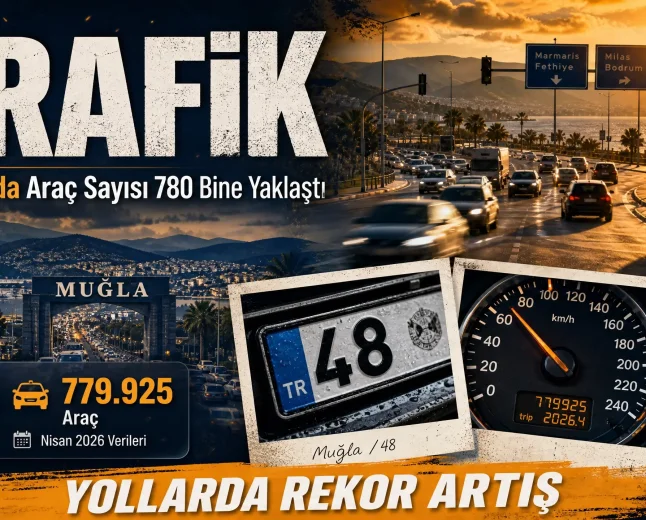 Muğla’da Trafiğe Kayıtlı Araç Sayısı Hızla Artıyor: Nisan Sonu İtibarıyla 779 Bin 925 Oldu