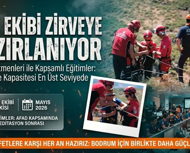BAK Ekibinden Profesyonel Eğitim: Bodrum Afetlere Hazır