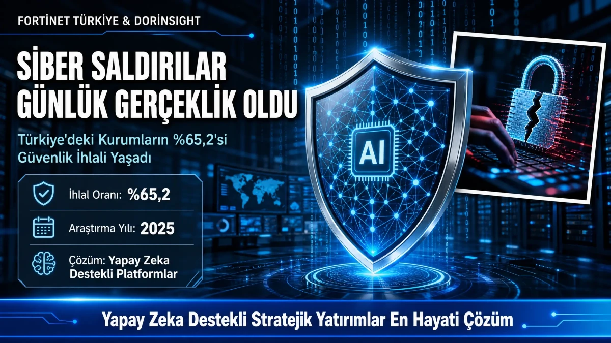 Türkiye’de Kurumların Yüzde 65’i Siber Saldırıya Uğruyor: Yapay Zeka Hayati Çözüm
