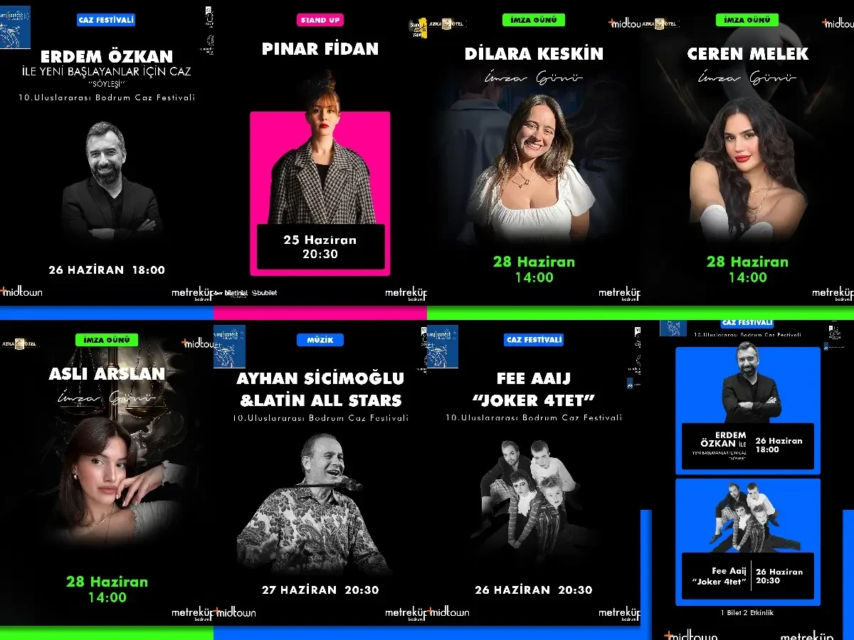 Metreküp Bodrum’da Haziran Sonu Kültür Sanat Şöleni: Stand-Up, Caz Ve Kitap Günleri Bir Arada