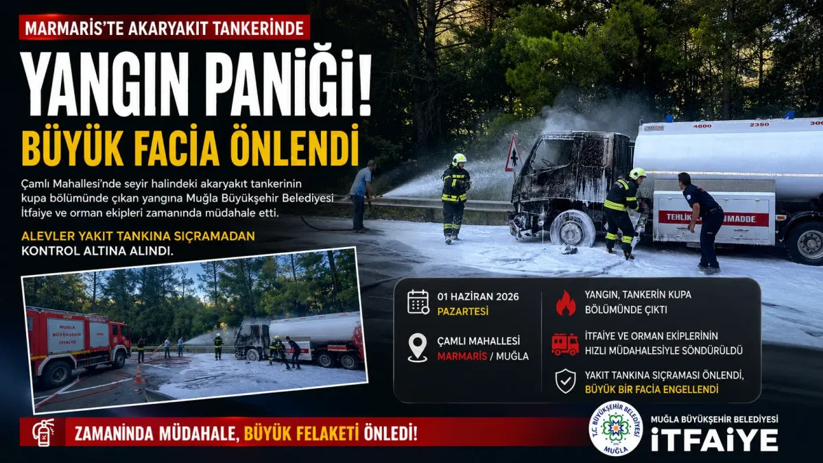 Marmaris’te Korkutan Akaryakıt Tankeri Yangını: Facianın Eşiğinden Dönüldü
