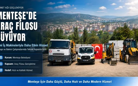 Menteşe Belediyesi Araç Filosunu Genişletti: Altyapı Çalışmalarına Teknik Güç