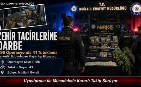 Muğla’da Zehir Tacirlerine Büyük Darbe: Mayıs Ayı Narkotik Bilançosu Açıklandı