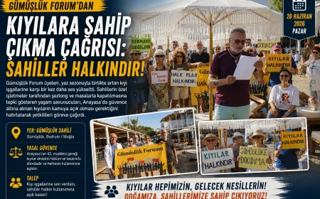 Gümüşlük’te Kıyı İşgallerine Tepki: “Sahiller Halkındır, İşgale Son Verin!”