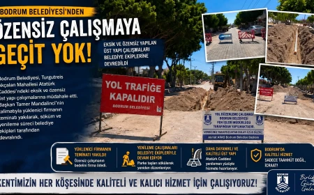 Bodrum Belediyesi’nden Turgutreis’te Hatalı İşlere Geçit Yok: Atatürk Caddesi’nde Yenileme Hamlesi