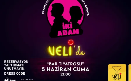 İki Adam 5 Haziran’da Tarihi Veli Bar Sahnesinde: Bodrum’da Bar Tiyatrosu Heyecanı
